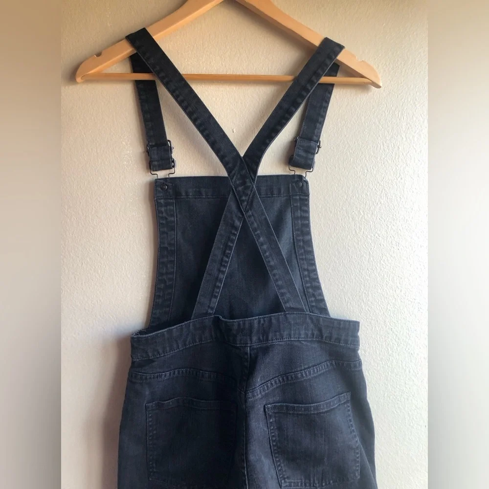 Madewell Women’s Denim Overall Jumpsuit Black Size Medium - Picture 8 of 15